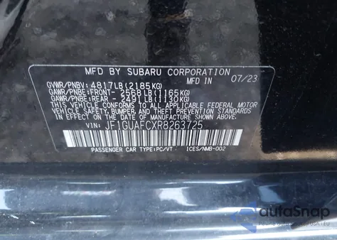 2024 Subaru Impreza Sport 5-Door z USA, uszkodzony, nr VIN JF1GUAFCXR8263725